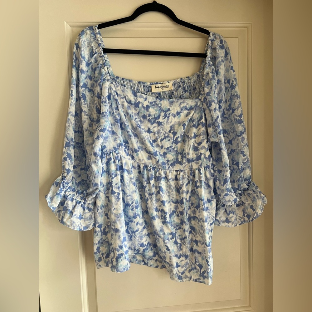 Moving to the Keys top in periwinkle